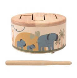 2KIDS TOYS Dřevěný bubínek safari