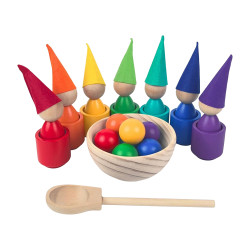 2KIDS TOYS Duhové panenky s míčky 7 barev