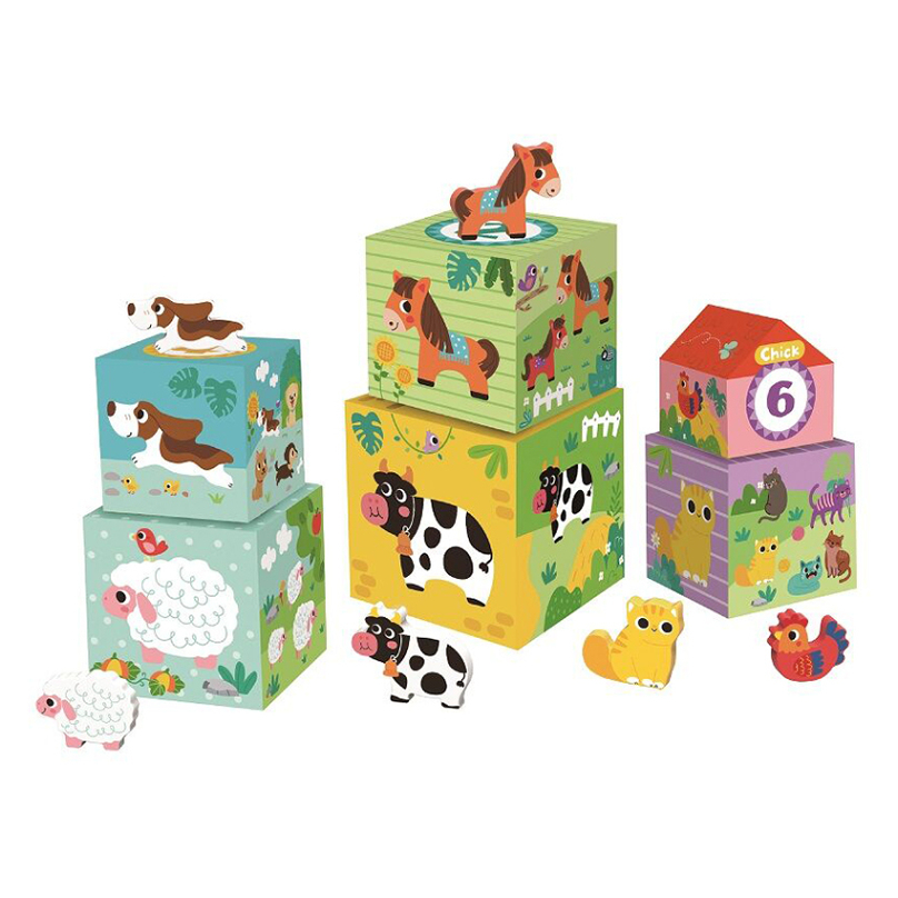 2KIDS TOYS Kostky se zvířátky farma