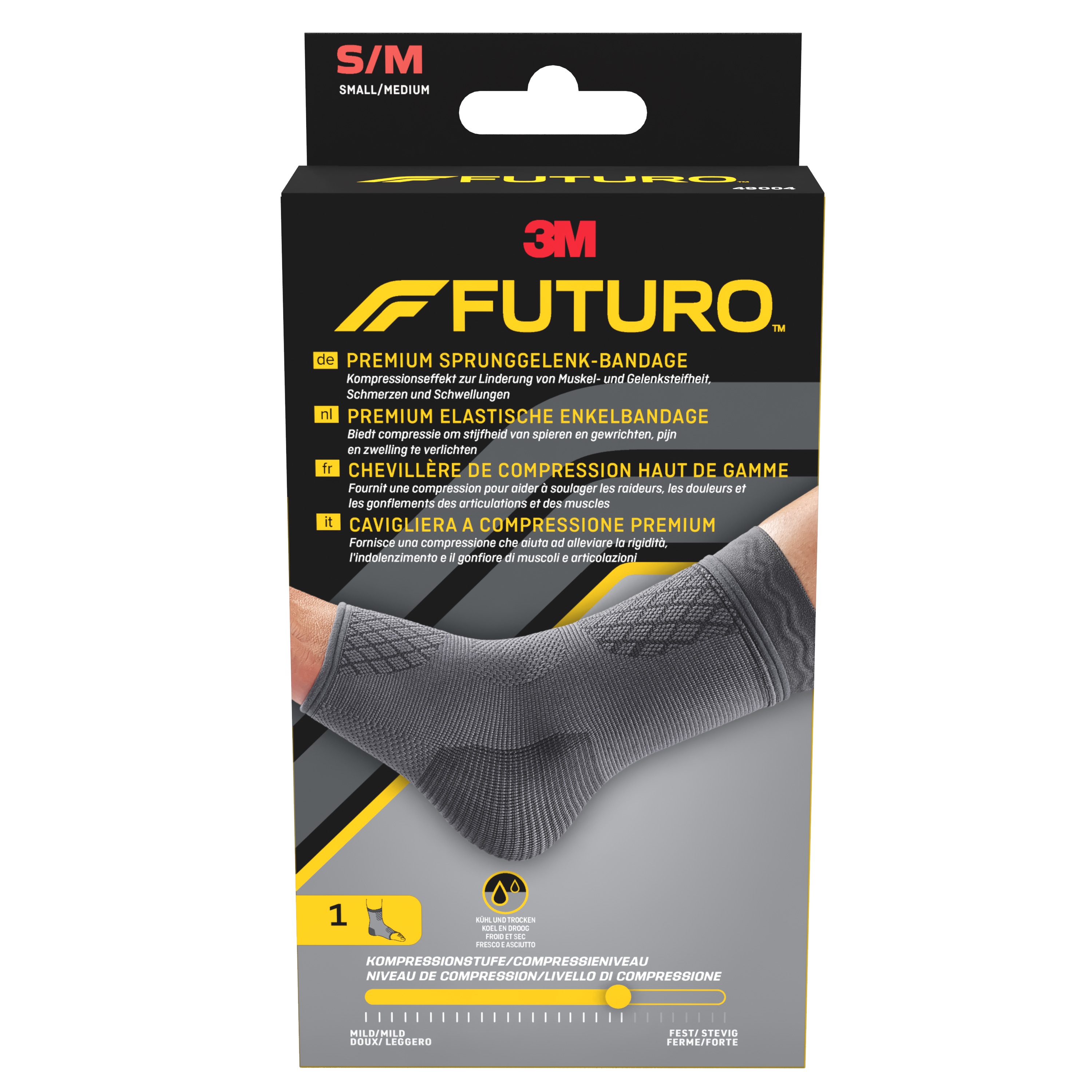 3M FUTURO™ Prémiová kompresní bandáž na kotník vel. S/M