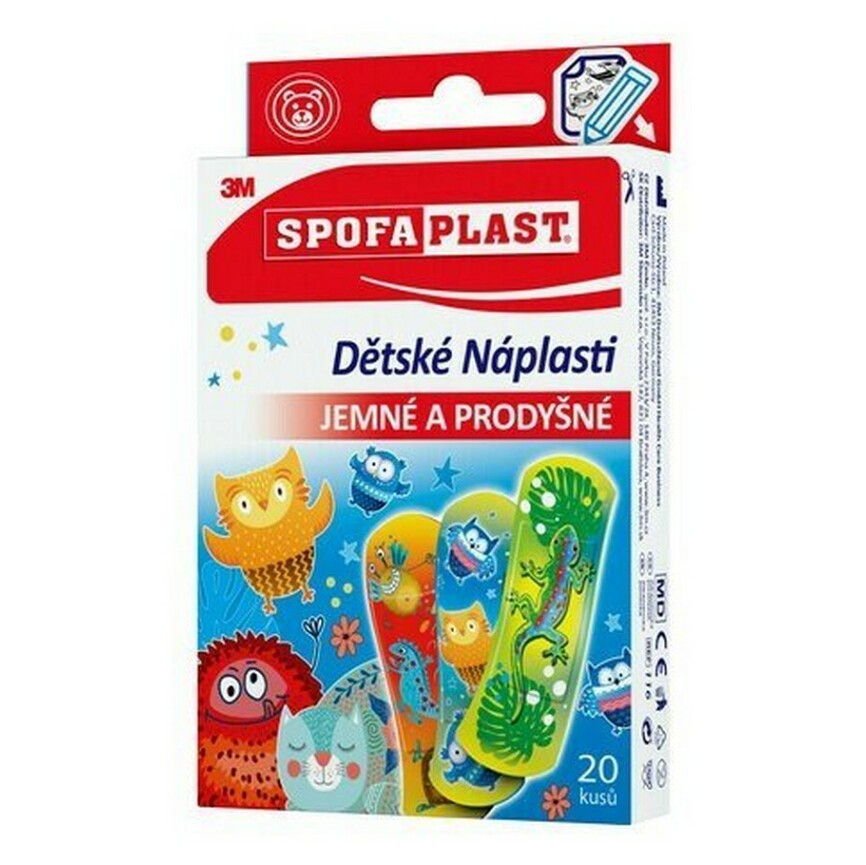 3M™ SPOFAPLAST 116 Dětské náplasti 72 x 25 mm 20 kusů