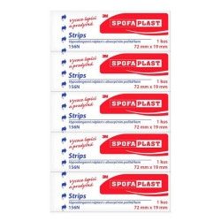 3M™ SPOFAPLAST 156 N Kusová textilní náplast 72 x 19 mm 5 kusů