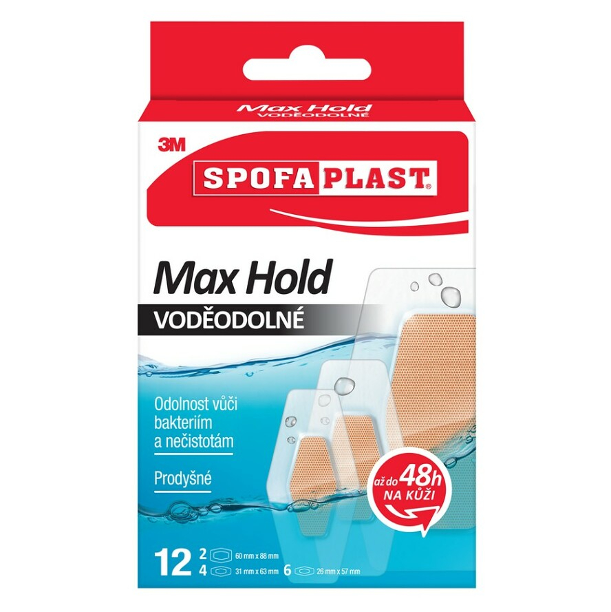 3M™ SPOFAPLAST 191N Max hold voděodolné náplasti 12 kusů