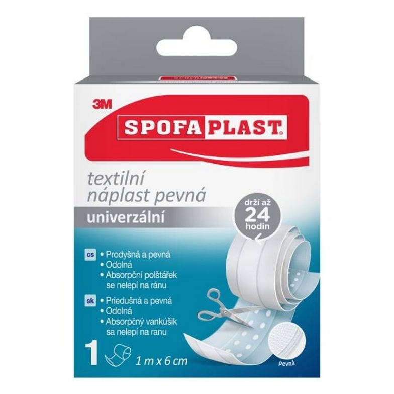 3M™ SPOFAPLAST 254 Pevná textilní náplast 6 cm x 1 m