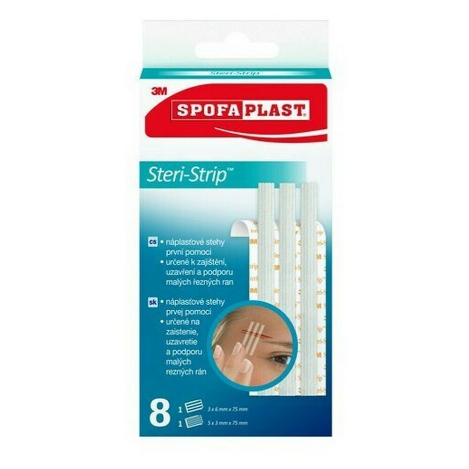3M™ SPOFAPLAST 801 Steri-Strip náplasťové stehy 8 kusů
