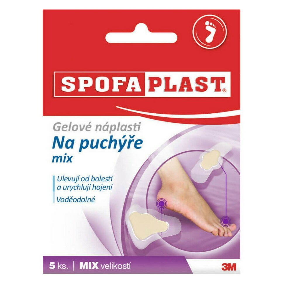 3M™ SPOFAPLAST 913 Gelové náplasti na puchýře mix 5 kusů