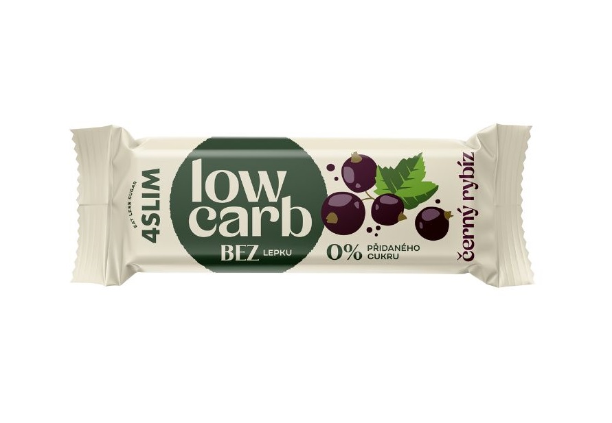 4Slim Čekanková tyčinka Low Carb černý rybíz 35 g