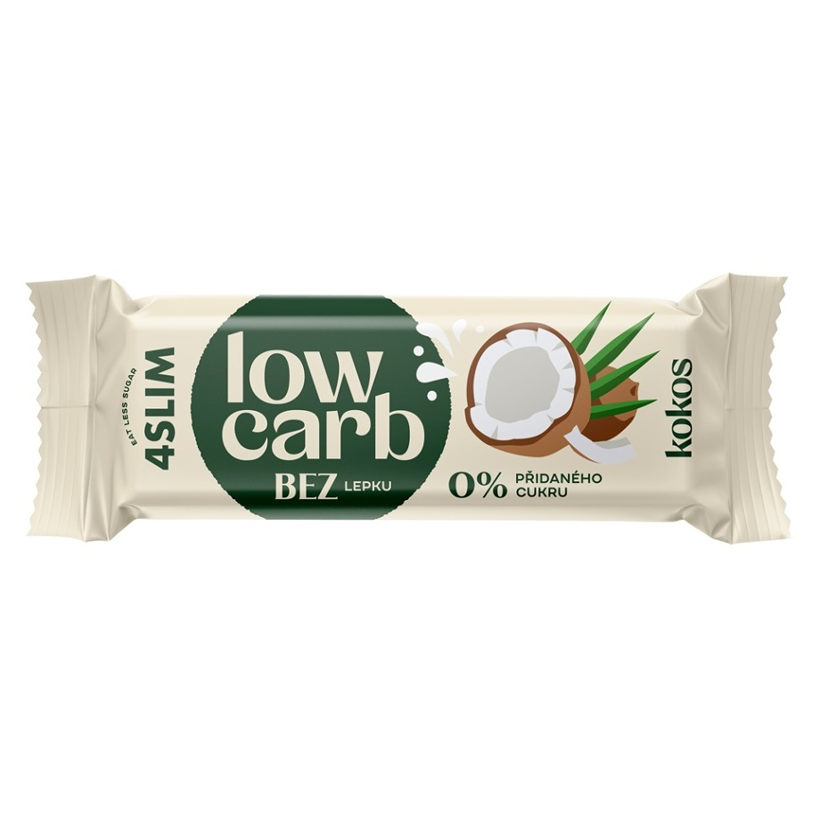 4SLIM Low carb tyčinka kokos 35 g