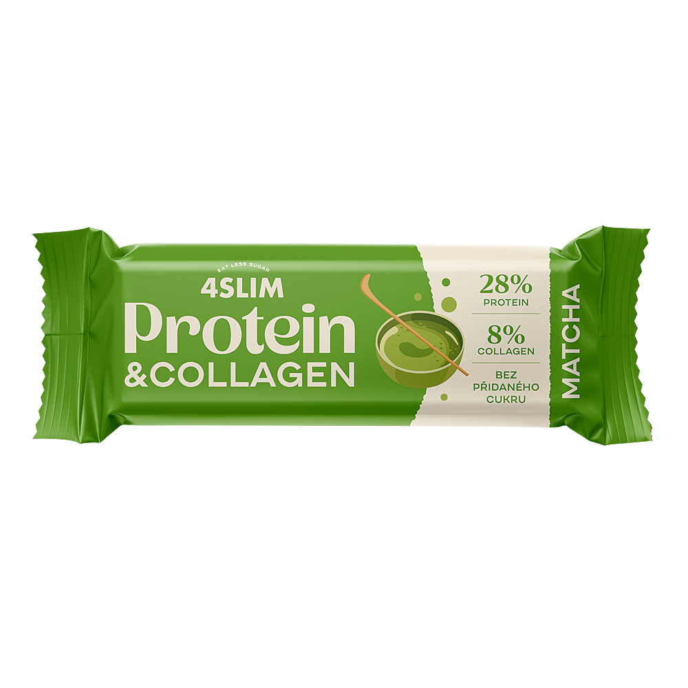 4SLIM Tyčinka protein&collagen matcha 35 g