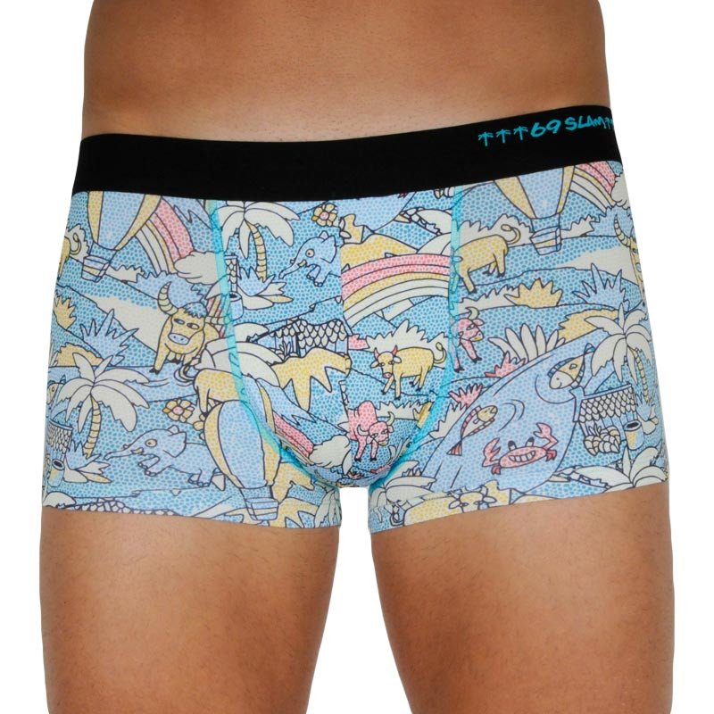 69SLAM Pánské boxerky hip mozaik field (MSYMOF-PO) XL