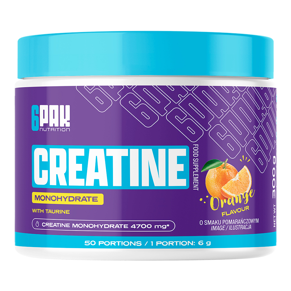 6Pak Nutrition Creatine Monohydrate + taurin 300 g jablko