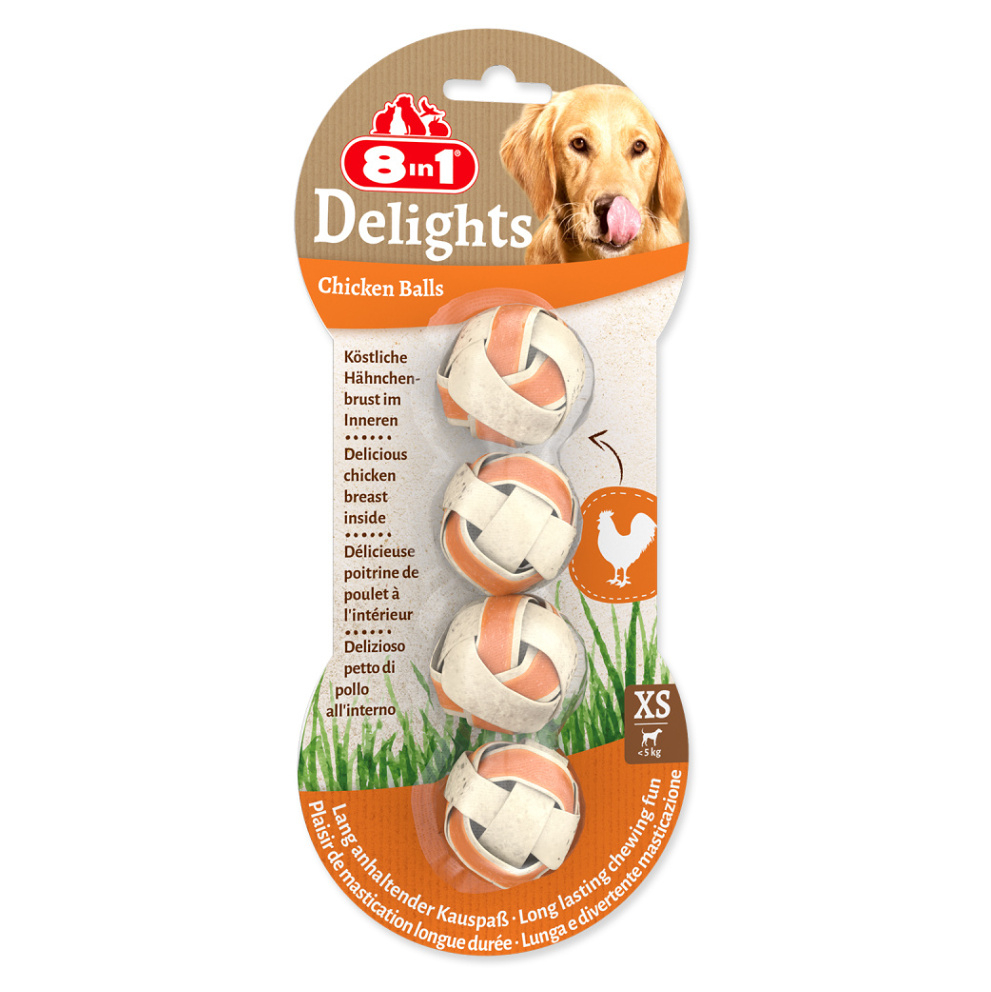 8IN1 Delights koule žvýkací XS 4 kusy
