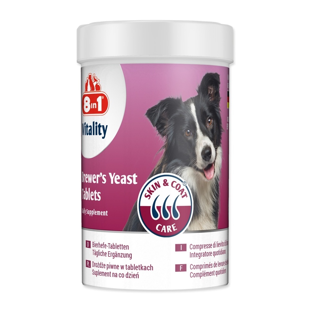 8in1 Pivovarské kvasnice pochoutka pro psy 260 tablet