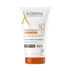 A-DERMA Exomega Control Emolienční krém SPF50+ 150 ml
