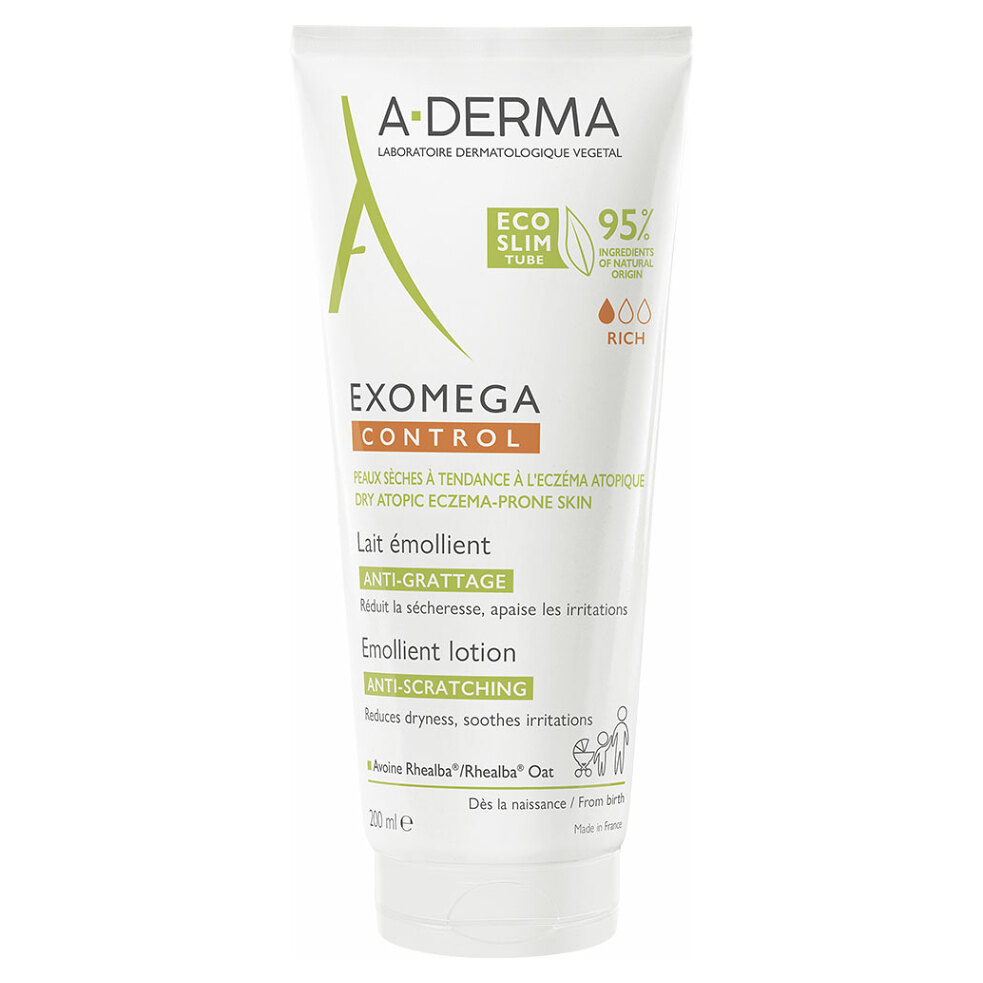 A-DERMA Exomega Control Emolienční mléko 200 ml