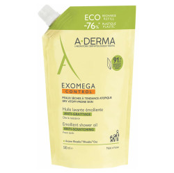A-DERMA Exomega Control Sprchový olej 500 ml - ECO Náplň 500 ml