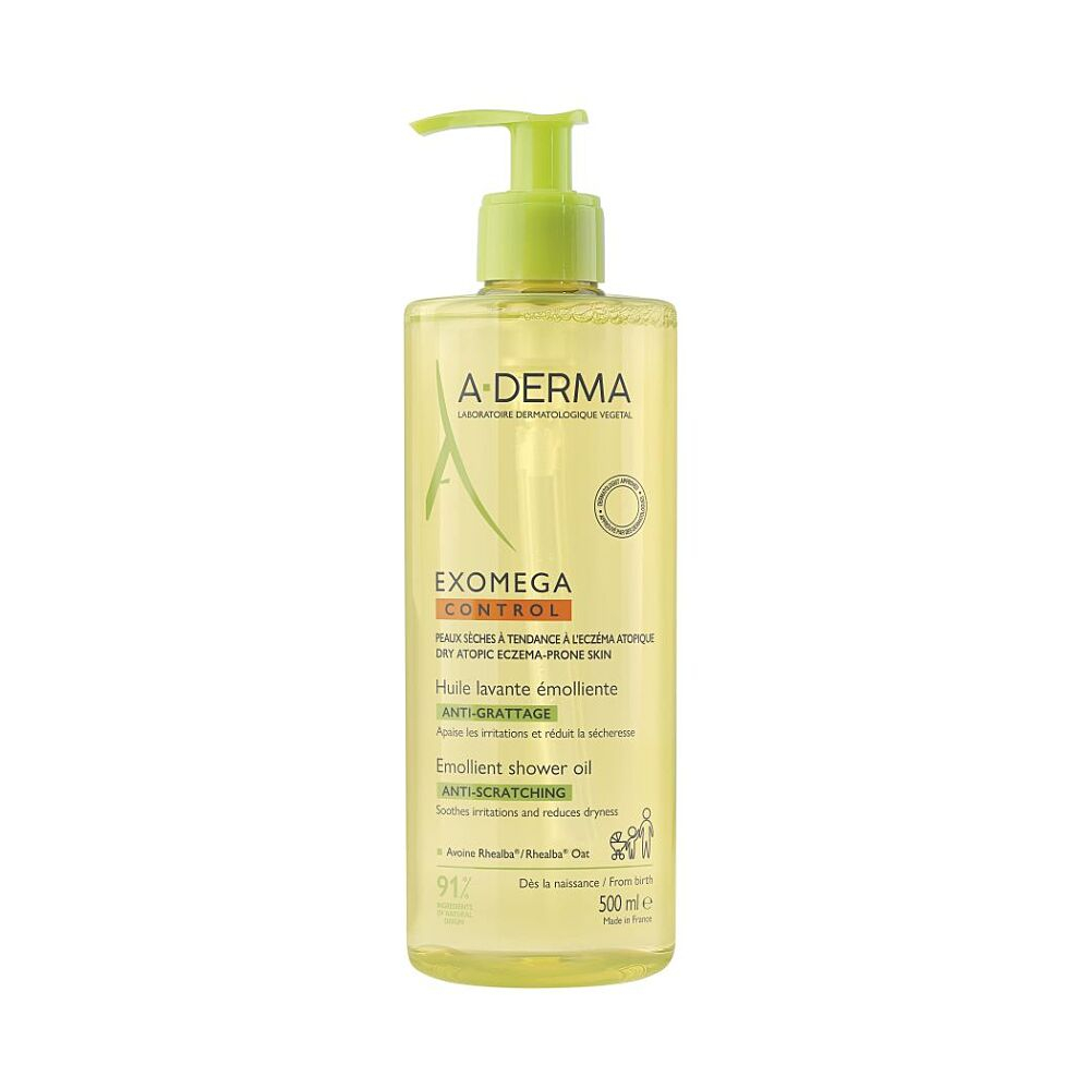 A-DERMA Exomega Control Zvláčňující sprchový olej 500 ml