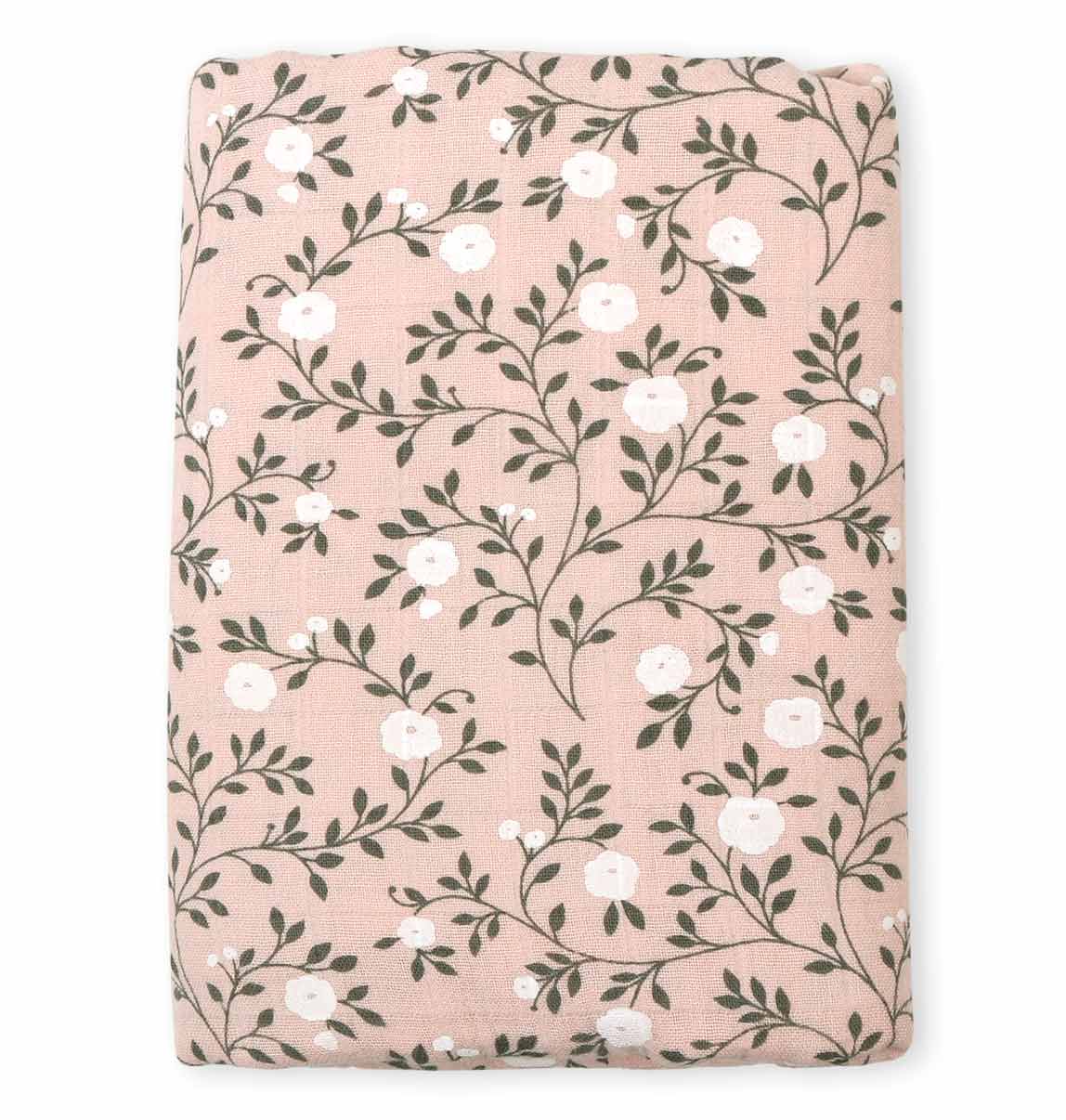 A Little Lovely Company Mušelínová osuška XL, blossom - dusty pink