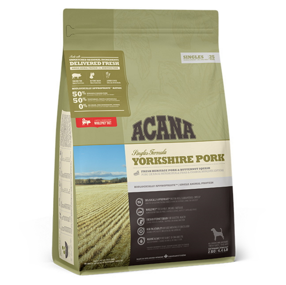 ACANA Yorkshire Pork Singles pro psy, Hmotnost balení: 11,4 kg