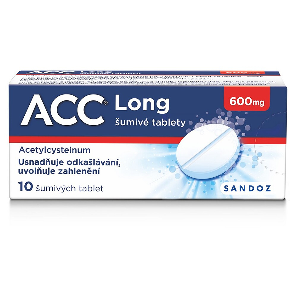ACC LONG 600 mg 10 šumivých tablet