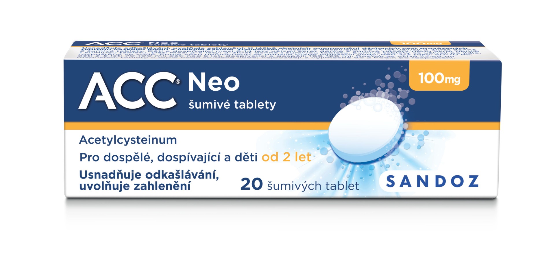 ACC NEO 100 mg 20 šumivých tablet