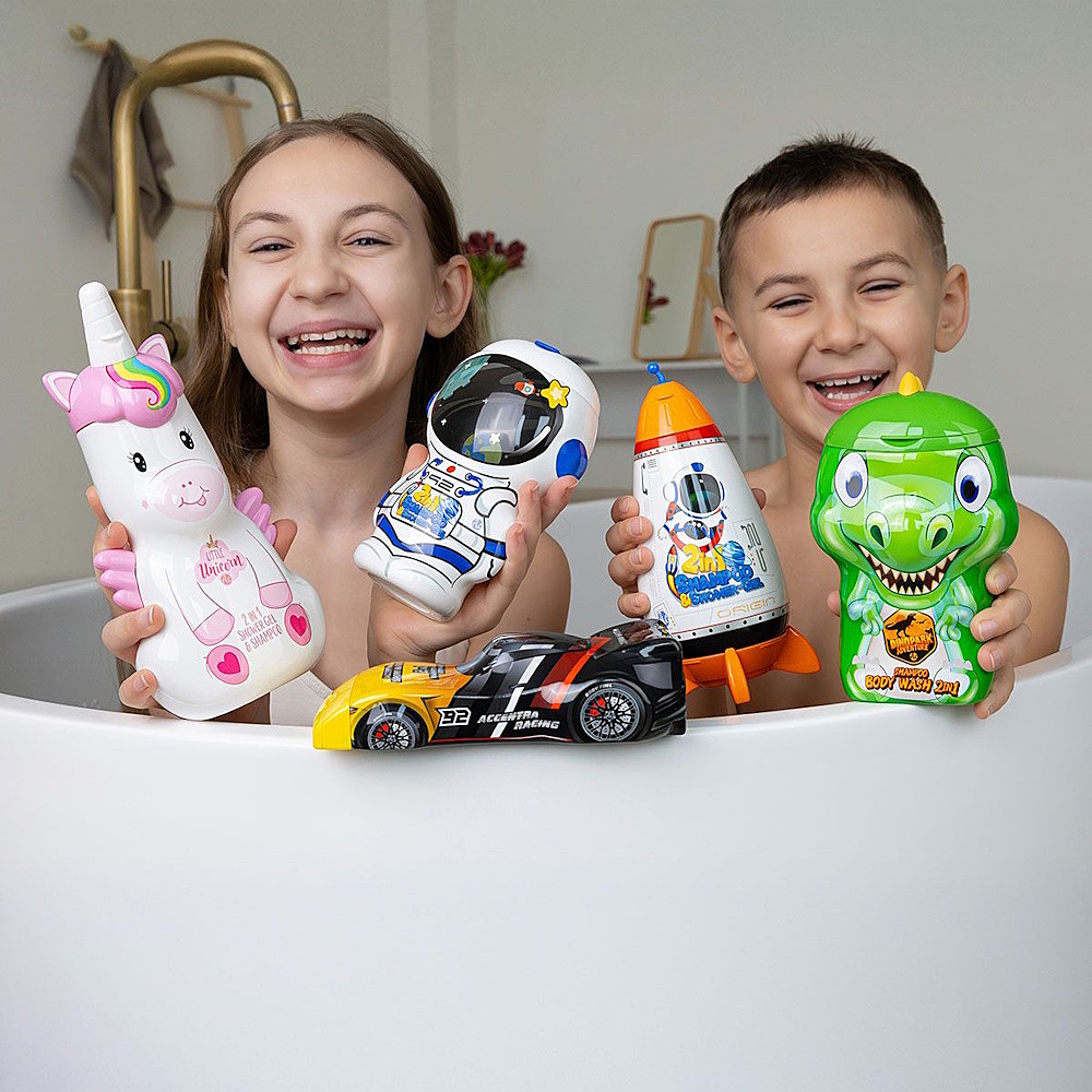 ACCENTRA Dinopark adventure 2v1 šampon a sprchový gel jablko 400 ml