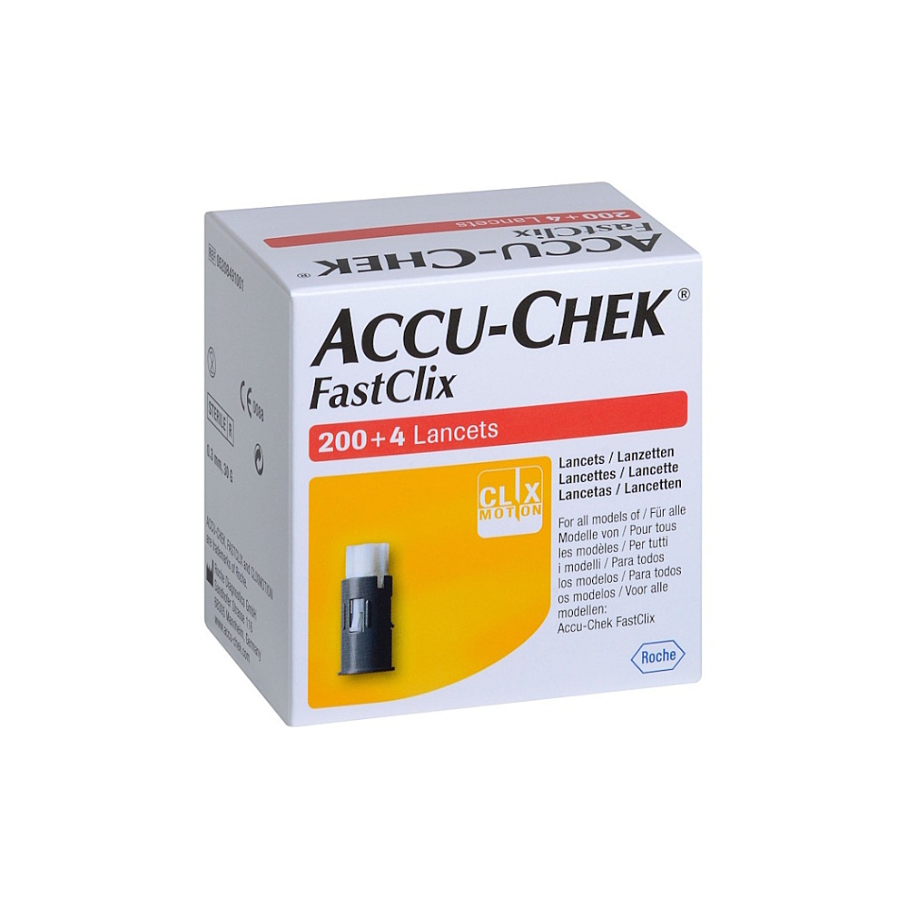 ACCU-CHEK Fastclix lancets 204 kusů