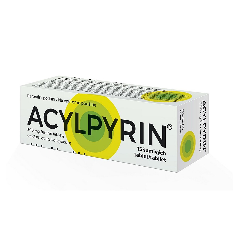ACYLPYRIN Šumivé tablety 500 mg 15 tablet