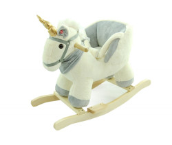 Adam Toys GrandS Houpací Jednorožec s melodií - béžový
