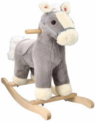 Adam Toys Houpací Koník Šedák se zvukem - šedá