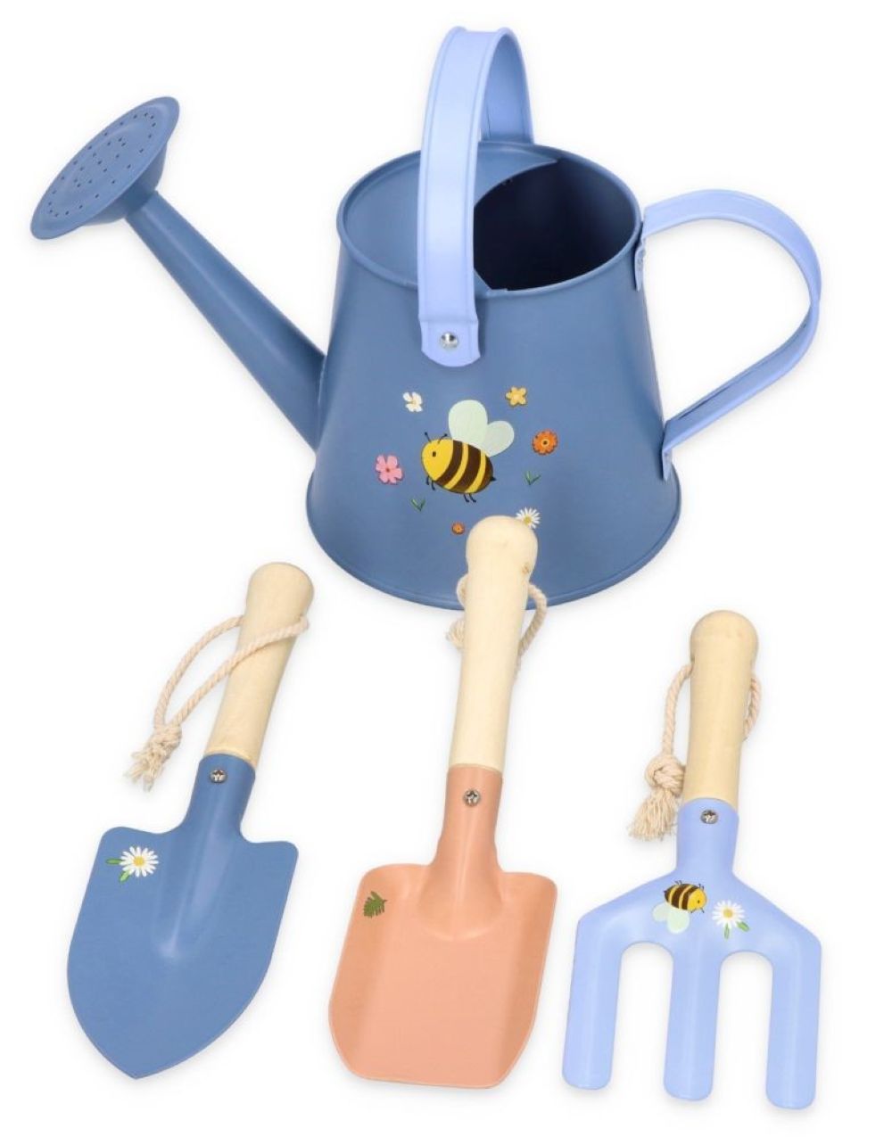 Adam Toys Zahradní set pro děti – 4 ks, modrý, 3+