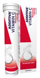ADDITIVA Vitamin C 1000 mg Blutorange 20 šumivých tablet