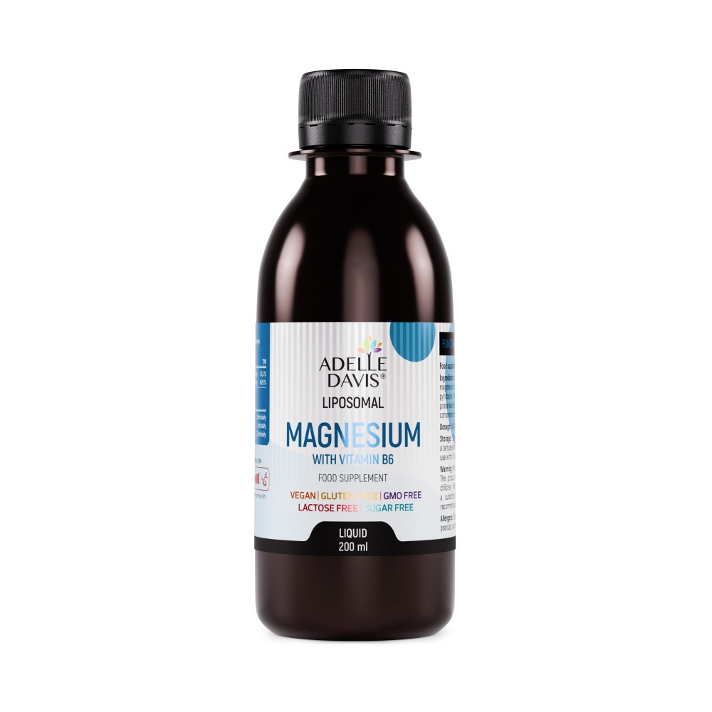 Adelle Davis Lipozomální magnézium s vitamínem B6 200 ml