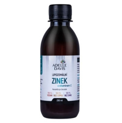 ADELLE DAVIS Lipozomální zinek + vitamín C 200 ml