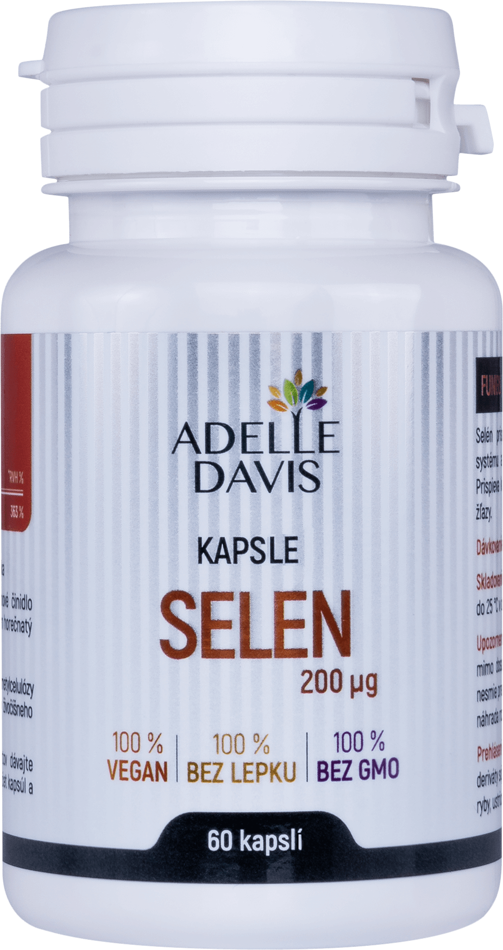 ADELLE DAVIS Selen 200mcg 60 kapslí