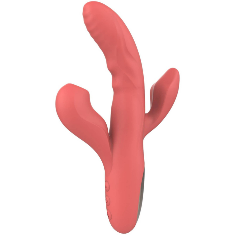 Adore Coraline – silikonový tlakový vibrátor 3v1 s nahříváním