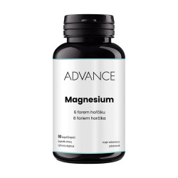 ADVANCE Magnesium 6 forem hořčíku 90 kapslí