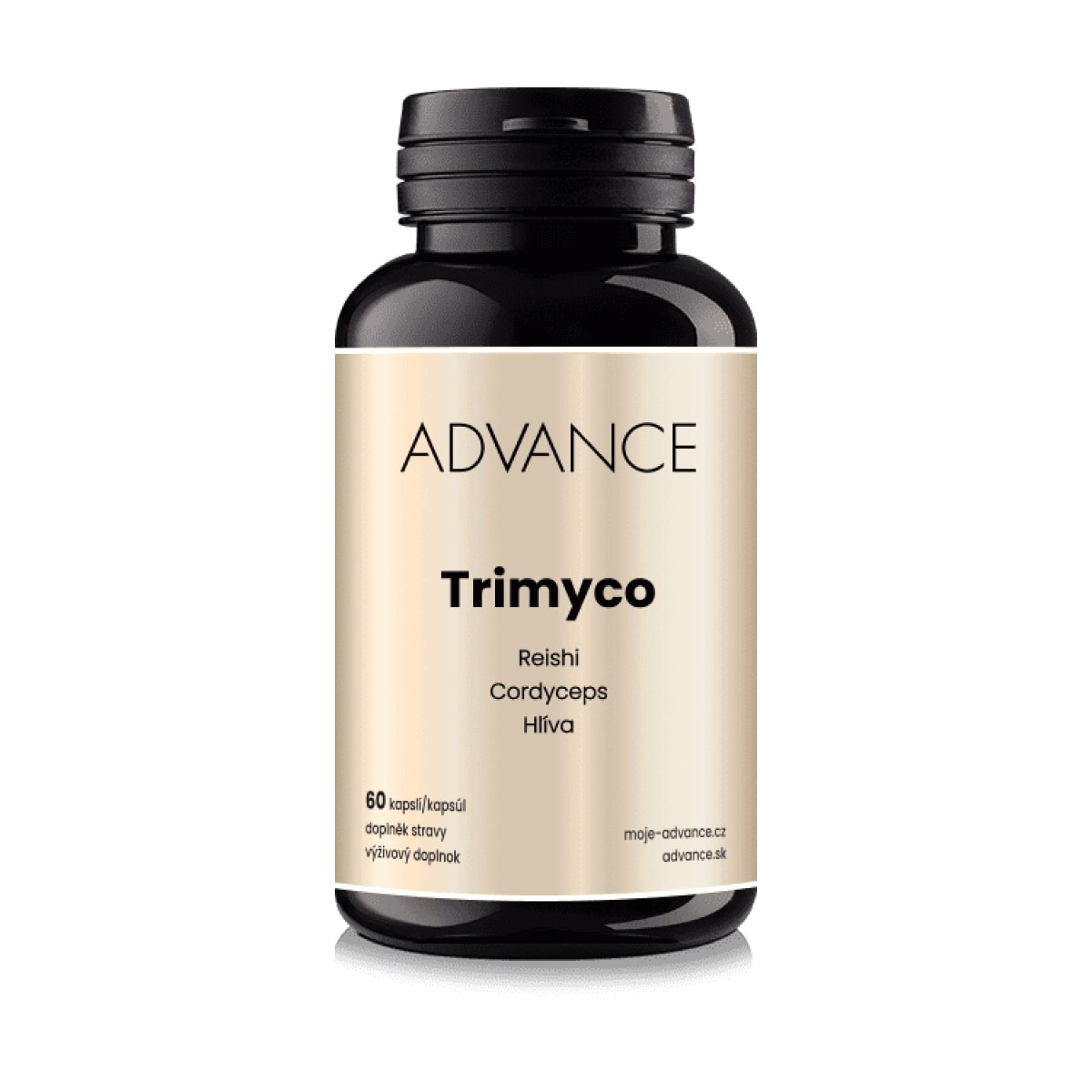 ADVANCE Trimyco reishi cordyceps hlíva 60 kapslí