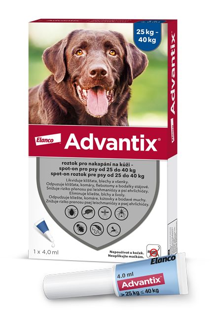 Advantix pro psy od 25 do 40 kg spot-on 1x4 ml