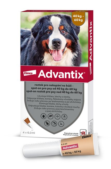 Advantix pro psy od 40 do 60 kg spot-on 4x6 ml