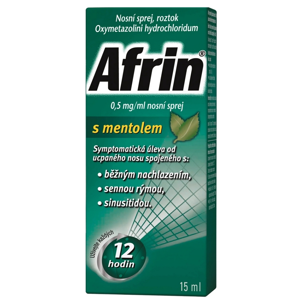 AFRIN 0,5 mg/ml nosní sprej 15 ml
