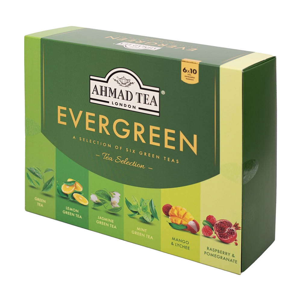 AHMAD TEA Evergreen tea collection zelené čaje 60 sáčků