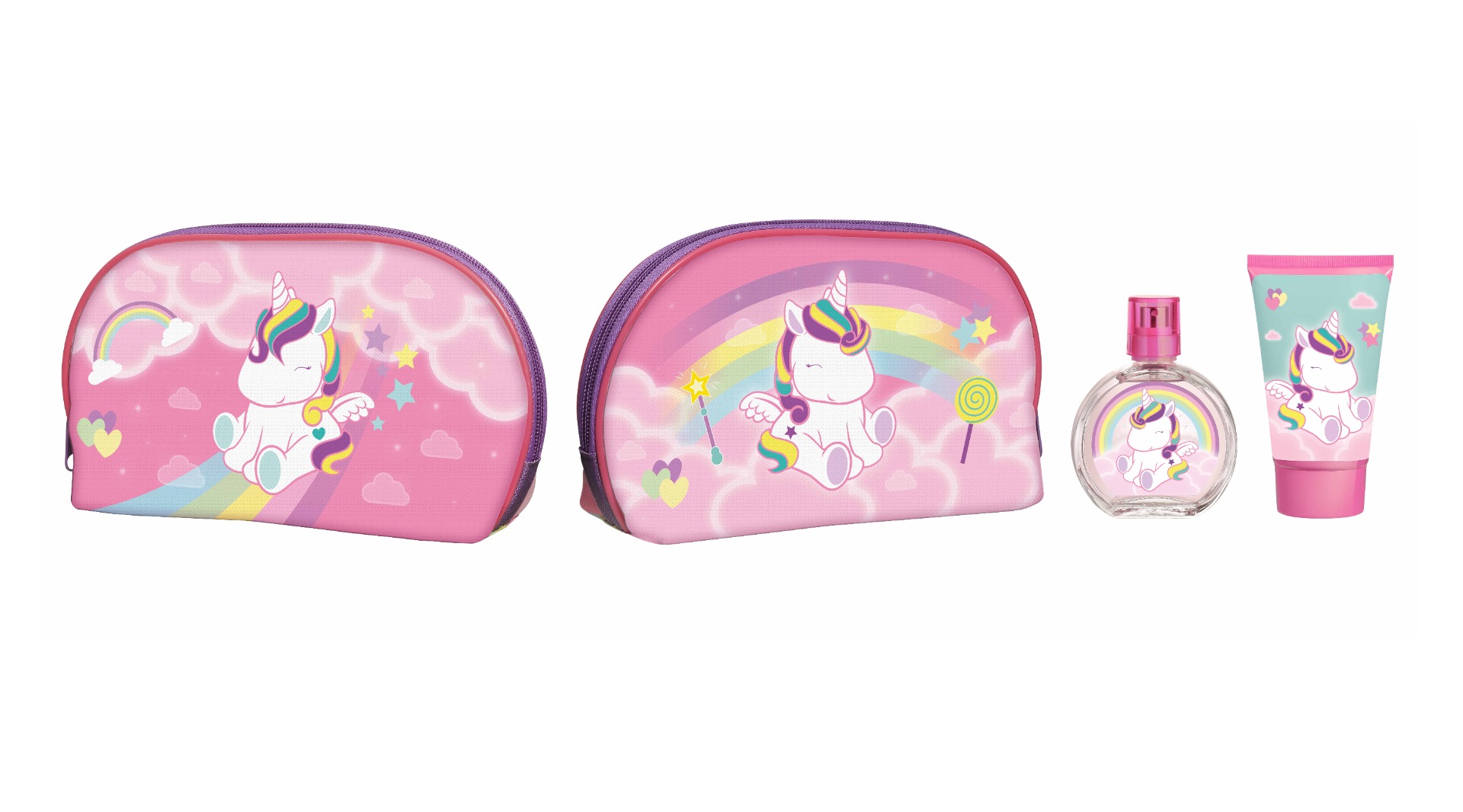 Air-Val Eau My Unicorn Dárkový set taška, toaletní voda a sprchový gel 3 ks