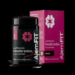 AjemFIT Hovězí Srdce, Lyofilizované - 180 kapslí