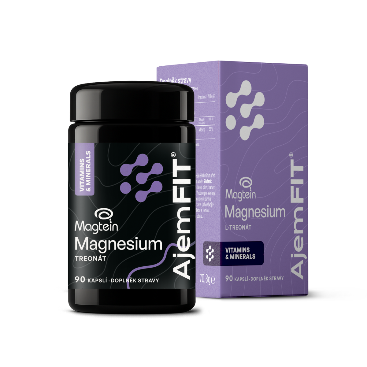 AjemFIT Magnesium L-Treonát (Magtein) - 90 kapslí