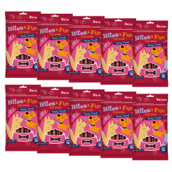 Akinu BITES & FUN Kachní prsíčka pamlsek pro psy 10 x 85 g