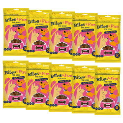 Akinu BITES & FUN Kuřecí kousky pamlsek pro psy 10 x 85 g