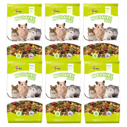 Akinu Kompletní menu krmivo pro malé hlodavce 6 x 1 kg