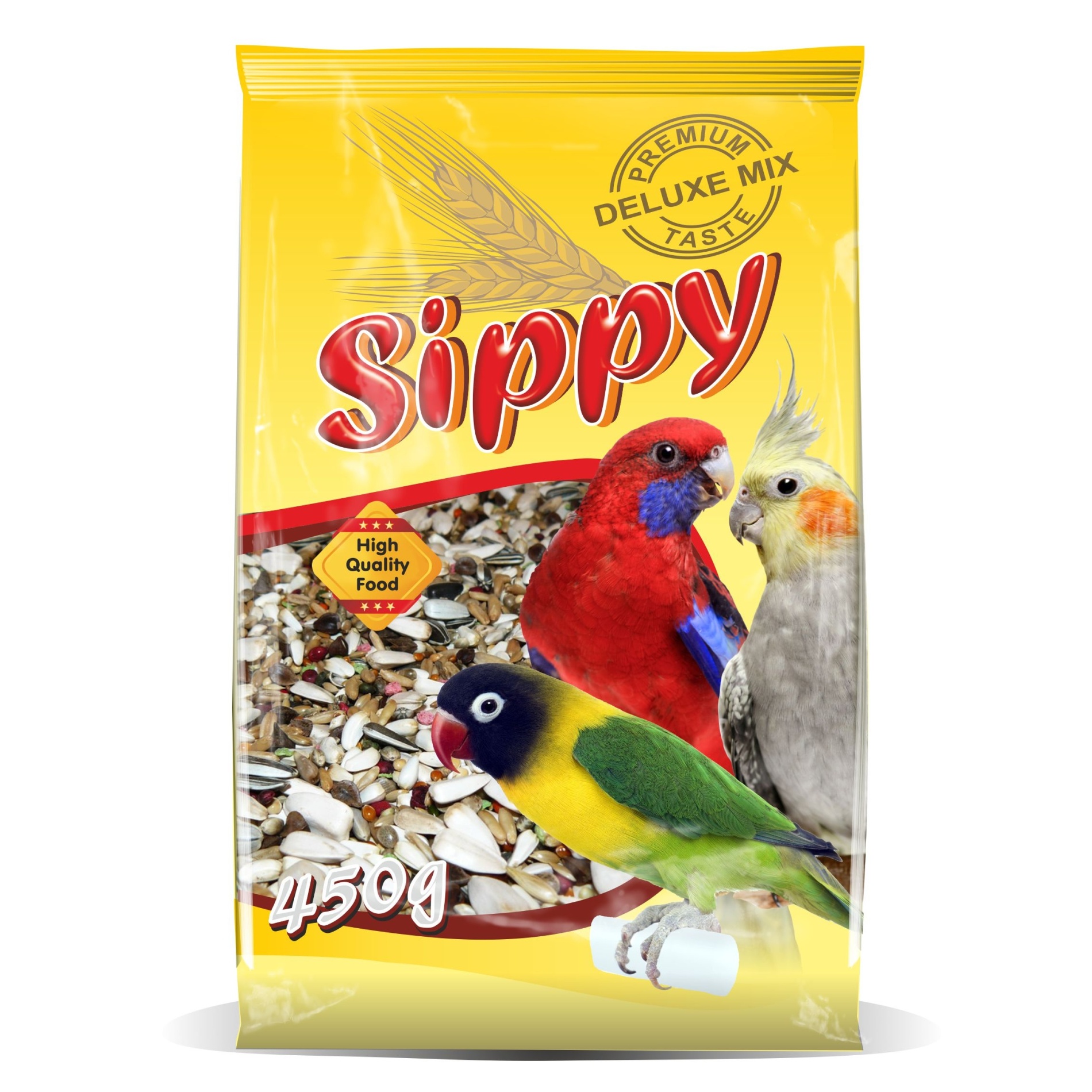 Akinu SIPPY DELUXE krmivo pro malé a střední papoušky 450 g