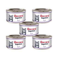 Akinu SUPRIMO Mleté s králičím konzerva pro kočky 200 g MTP 5 ks